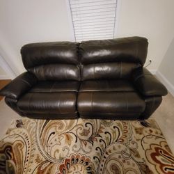 Leather Reclining Sofa