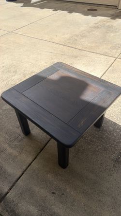 Wood table coffee table side stand