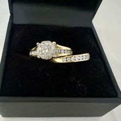 Diamond Bridal Channel Set (1 ct. t.w.) in 14k Yellow Gold 
