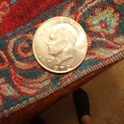 1972 Silver Dollar Missing Mint Stamp 