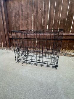 Size S/M Black Wire Folding Dog Crate