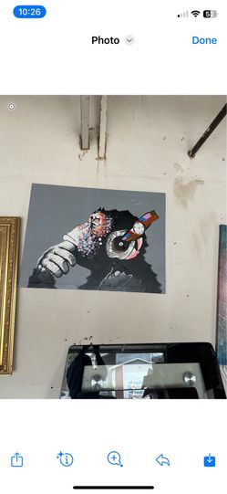 $19 Monkey w/ Headphones Frame