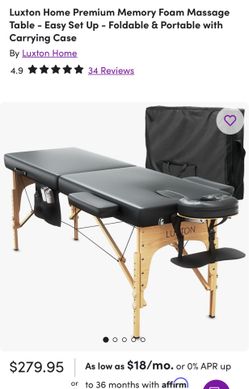 Lu ton Massage table BRAND NEW IN BOX