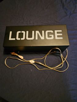 Bar Lounge Lighted Sign