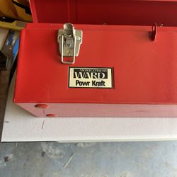Vintage Montgomery Ward Tool Box. 