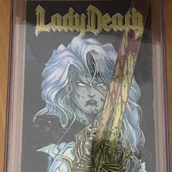 Lady Death #1 Limited Series Chrome Cover 1994 CGC Graded Chaos Comics!