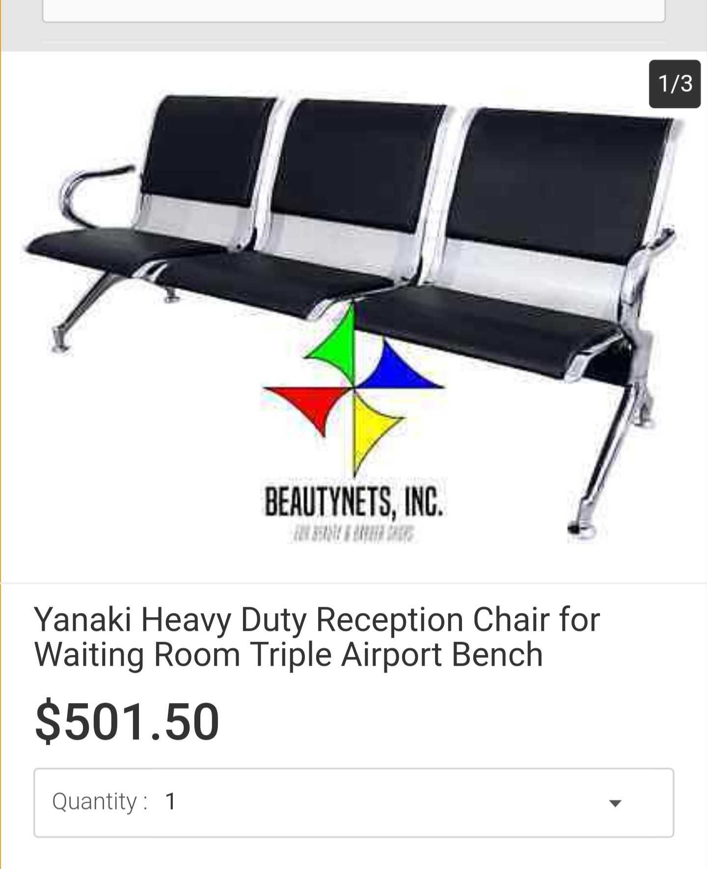 Hair salon equipment: Reception chair