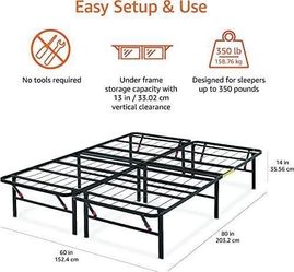New and the box queen, size platform bedroom