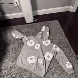 Denim Tears Hoodie Grey, Large