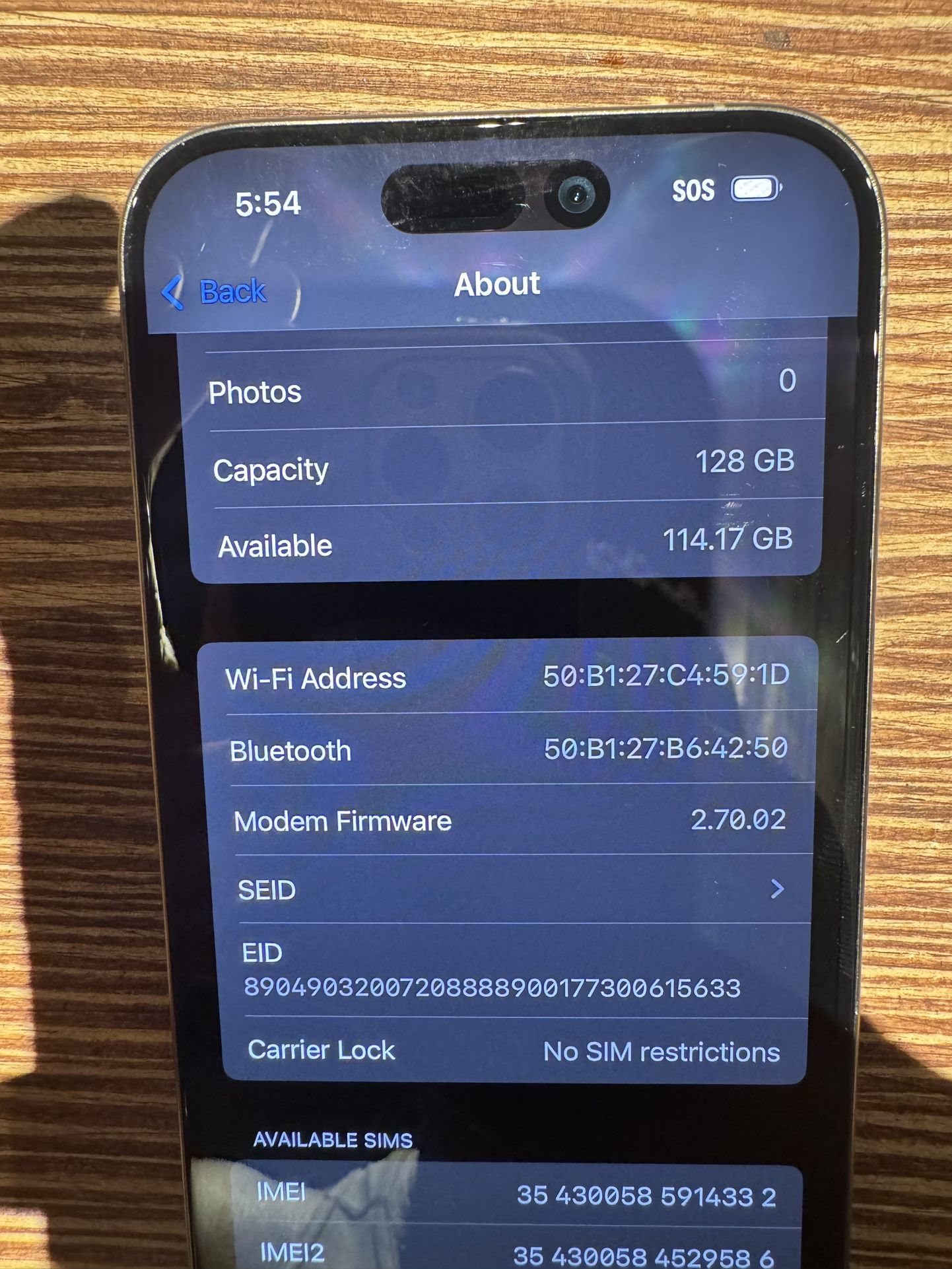 iPhone 15 Pro UNLOCKED - No Flaws 128GB