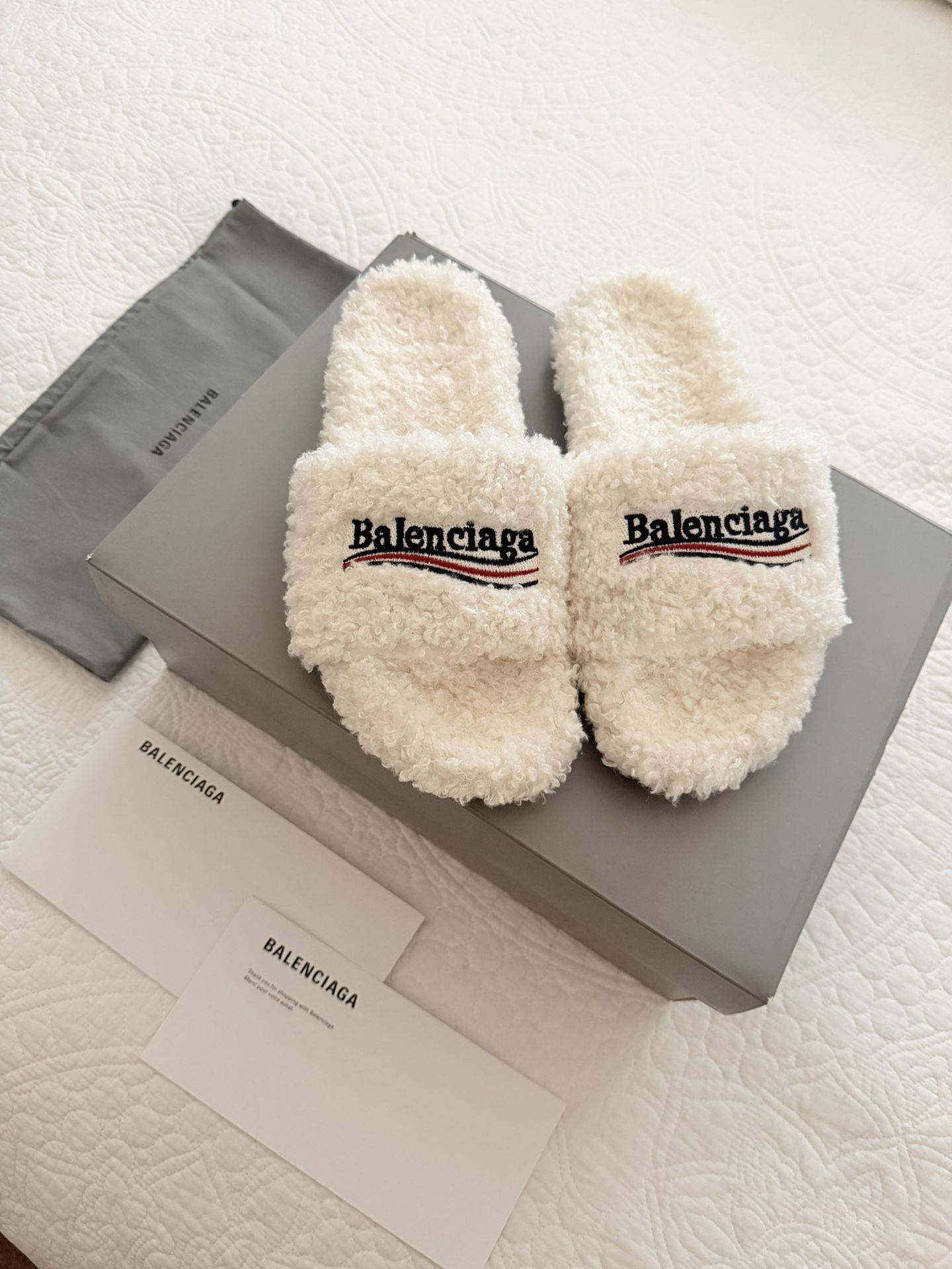 Balenciaga Furry Slides