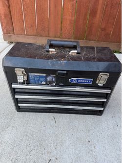 Kobalt Toolbox Loaded With Sockets, Ratchets & Mechanic Tools