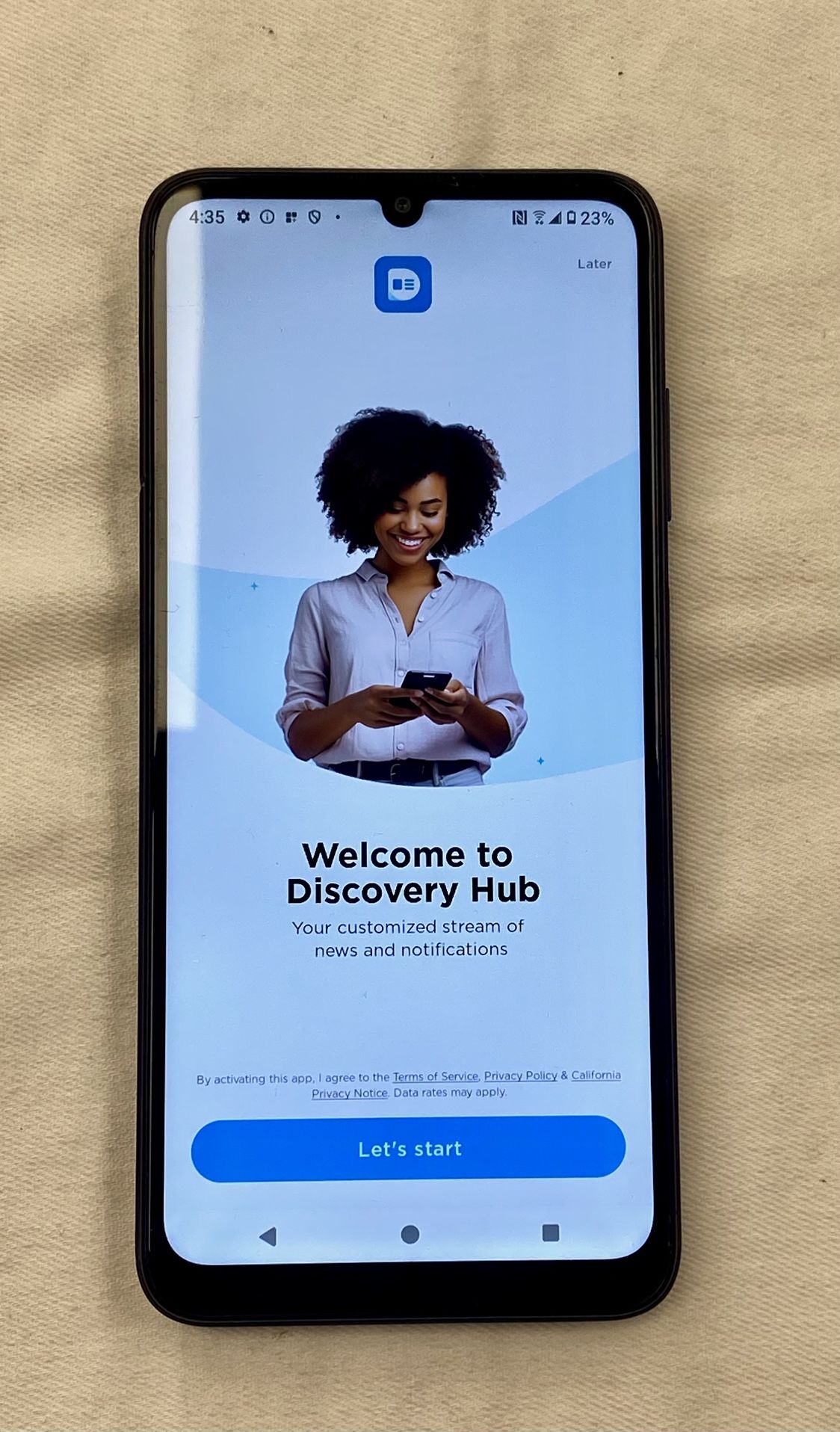AT&T Verge, 64GB, Galactic Blue - At&t Smartphone