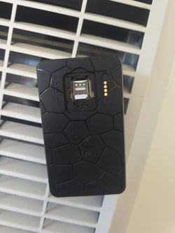 Black GPS Tracker with SIM Card Slot