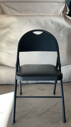 Foldable Black Metal Chairs