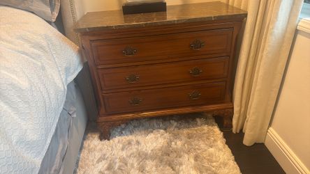 Mahogany dresser with marble too