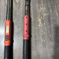 Snap On 3/8” And 1/2” Digital Torque wrenches 