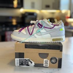 Off White X Nike Dunk Low Lot 21 