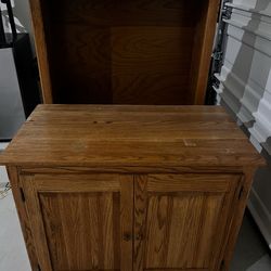 Wooden Cabinet/Top Book Shelf