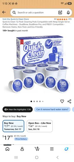 Quick and clean ninja cleaning cups