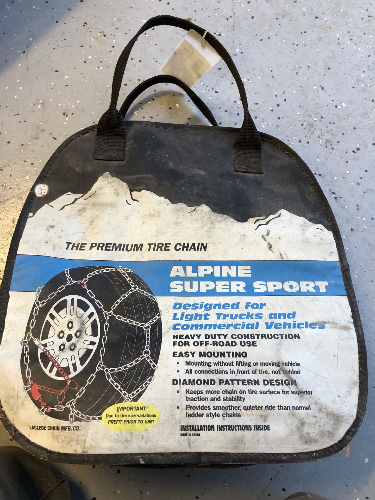 Used tire chains