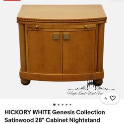 2 Cabinets & Table Hickory & White