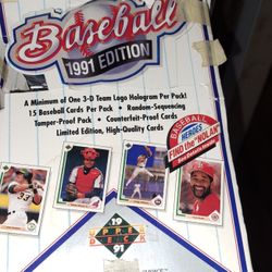 UpperDeck 1991 Edition Baseball Cards . 