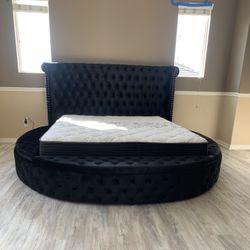 New In Box King Bed Frame With Mattress (Read Description Below)