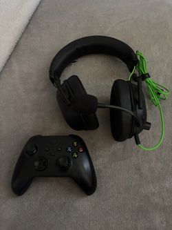 Xbox Controller and Gaming Headset Bundle