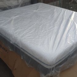 King Size Mattress And Box Springs Sealy Premier Hybrid 