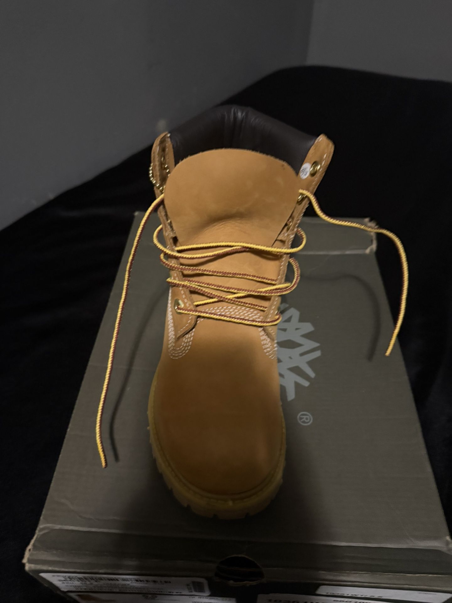 Woman’s Timberland Boots, Wheat, 6 1/2