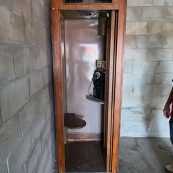 Antique Vintage Phone Booth