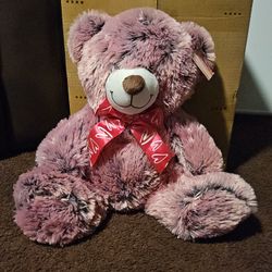 Pink valentines teddy bear
