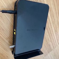 Netgear Coax Cable Modem + Power Cord + Coaxial Cable + Ethernet Cable