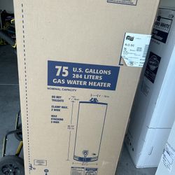 75 Gallon Gas Water Heater New In Box 