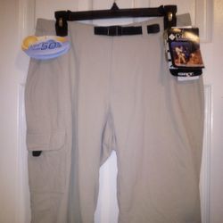 NWT Columbia Trekking Omni Dry UPF Sun Protection Stretch Pants Size 8 Regular 