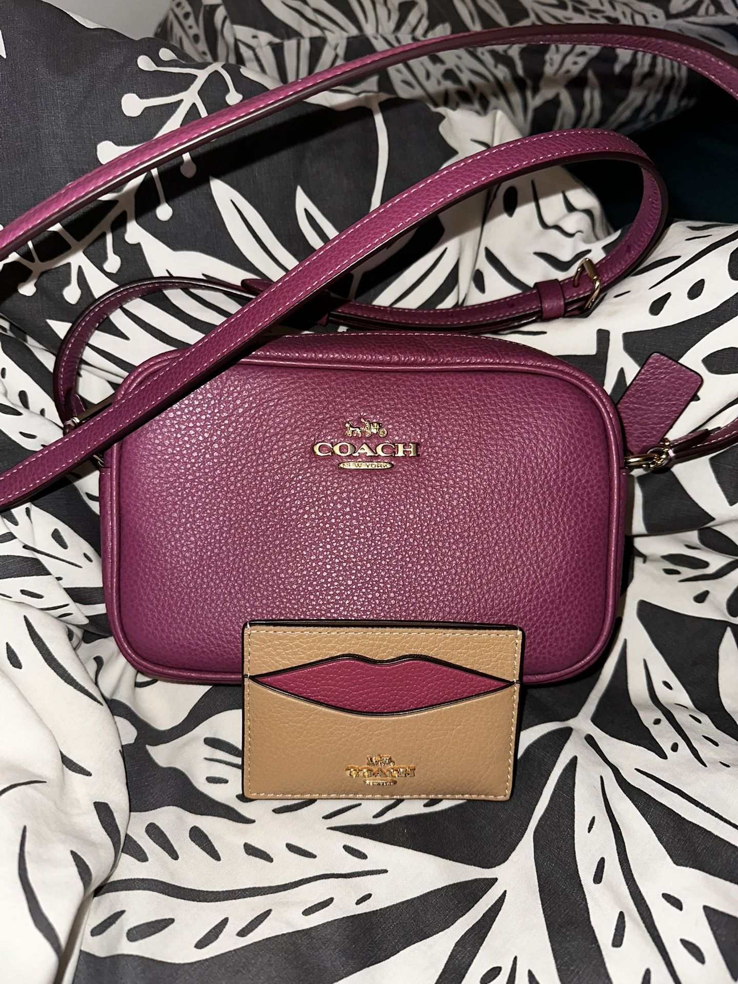 Coach Crossbody Maroon