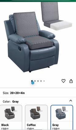 BALAPET Recliner Cushions for Long Sitting, Egg Crate Foam Recliner Cushion for Elderly Reduces Muscle Fatigue and Provides Air Flow, Extra Large Non-