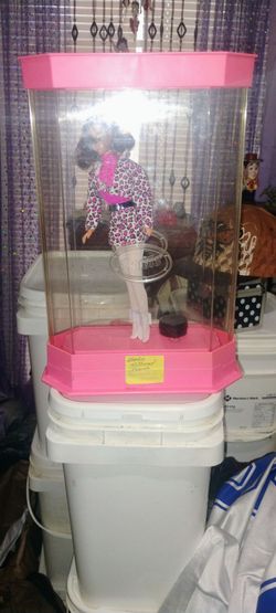 Barbie Doll in Pink Display Case