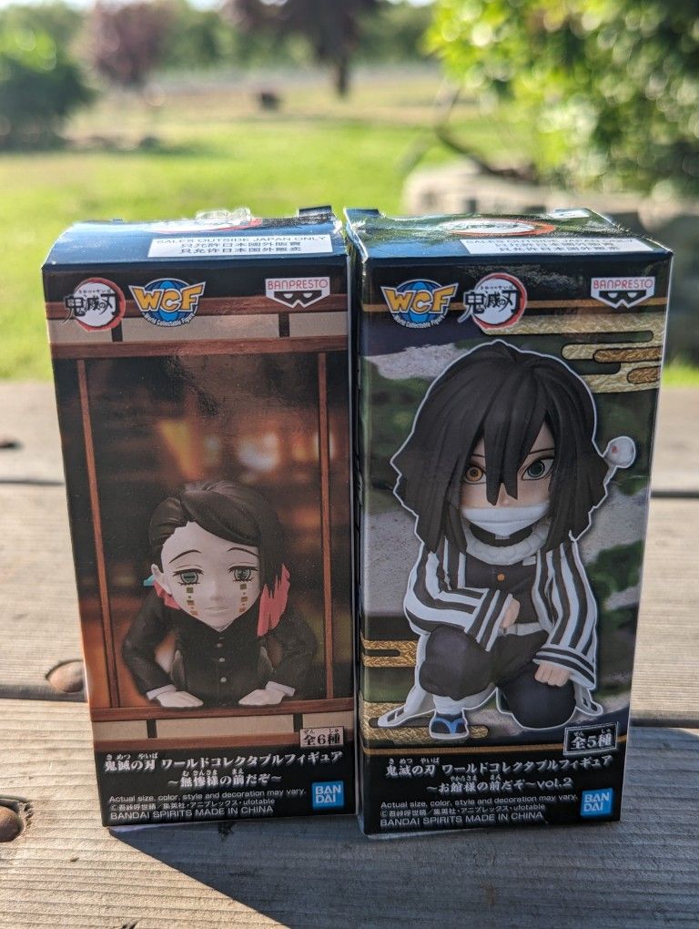 Banpresto Demon Slayer World Collectible Figures - Set of 2 (Rui & Obanai)