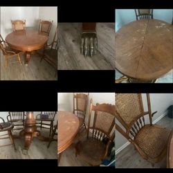 Dining table with chairs