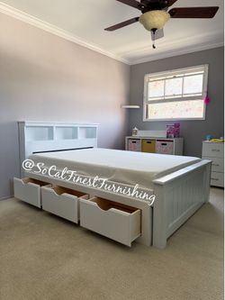 New Full Bed And Mattress With Drawers