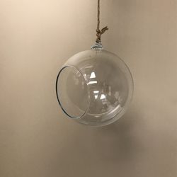 Set Of 3 Hanging Glass Terrariums 