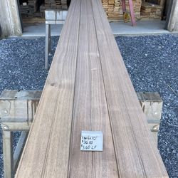 3/4x6x10 Beaded T&G Black Walnut Lumber