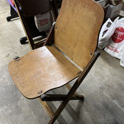 1930s Wooden Folding Chair