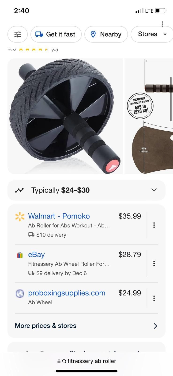 Ab Roller $5 for 1
$4:50 each 6 or more
$4 each 12 or more