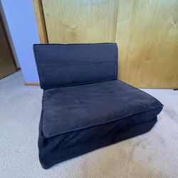 Convertible Flip Lounge Chair, Black