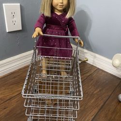 Chrome Shopping Cart For 18 Inch American Girl  Dolls - See My Other Items 😀