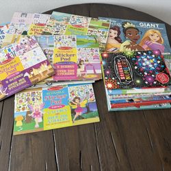 Melissa and Doug Reusable Sticker Pads + Coloring Books + Sticker Books