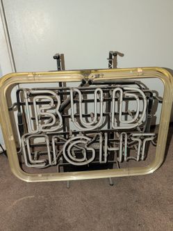 Classic Bud Light neon sign